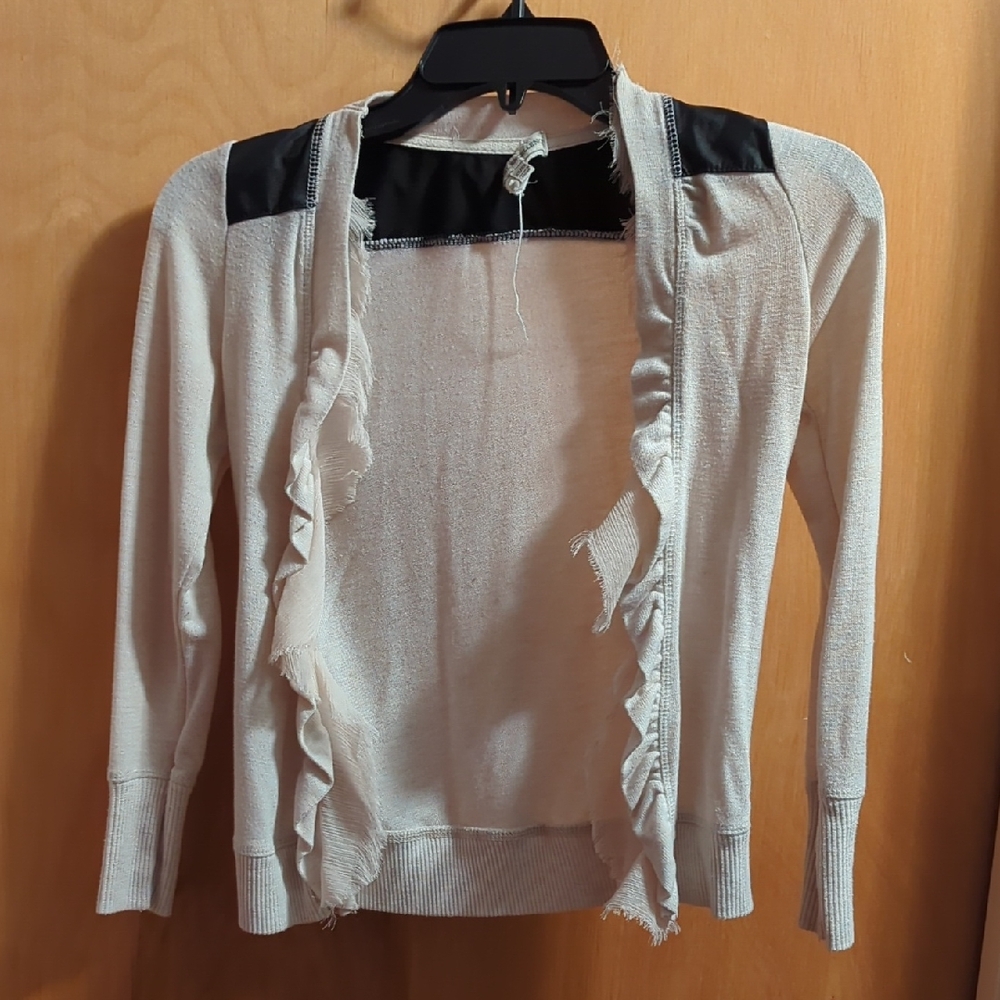 Poof Excellence Cream and Black Kids Sweater